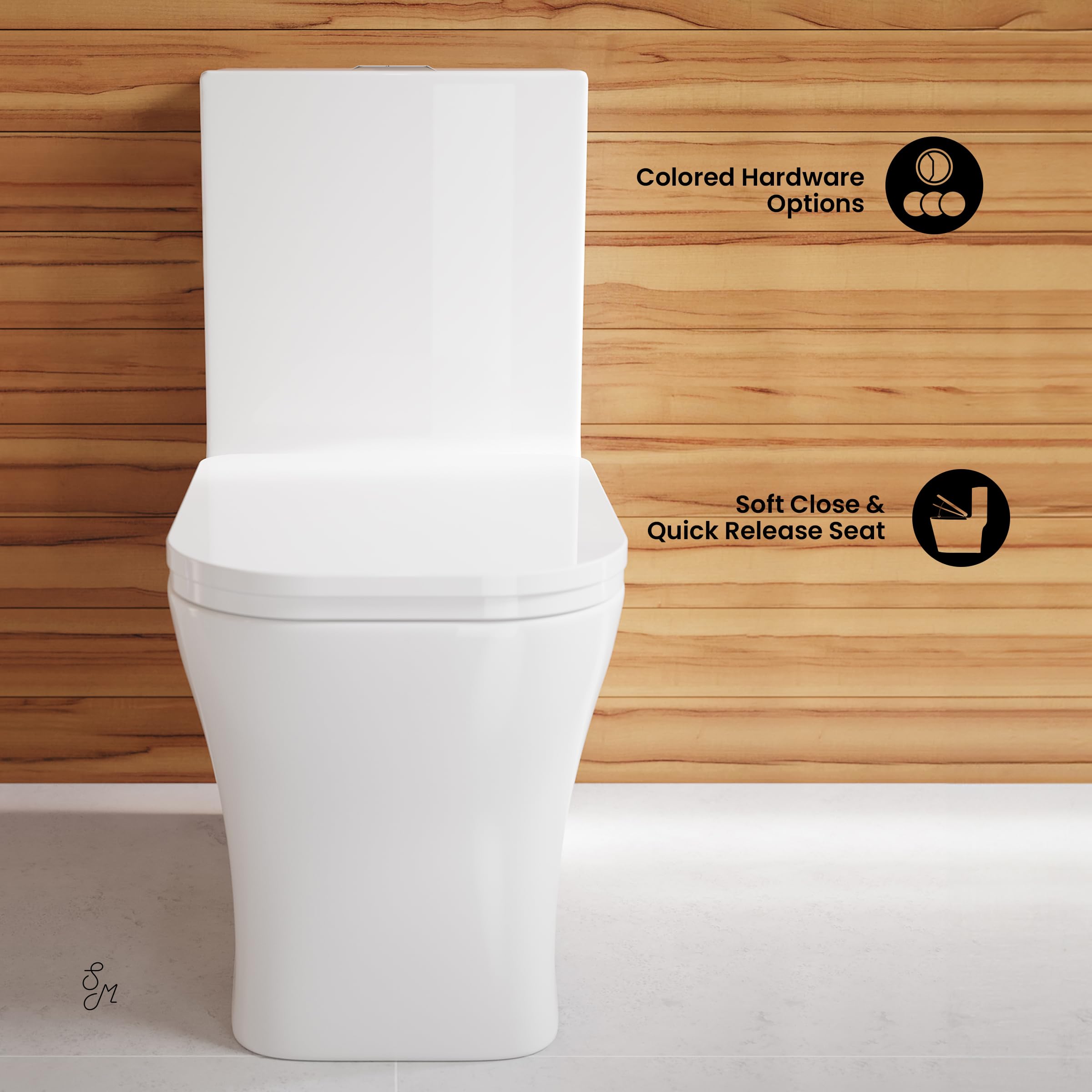Swiss Madison Well Made Forever SM-1T106 Concorde One Piece Toilet